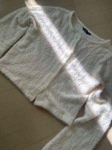 white sweater top