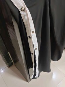 Side Button Pants, cut out pants