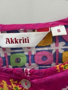 Vibrant Pink Printed Kurta