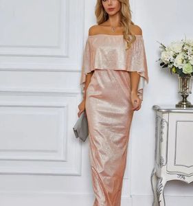 Sparkly Off-Shoulder Evening Dress M size