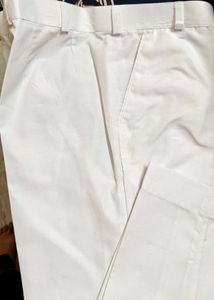 Classic White Casual Trousers