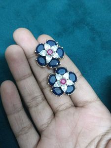 AD Flower Stud Earrings