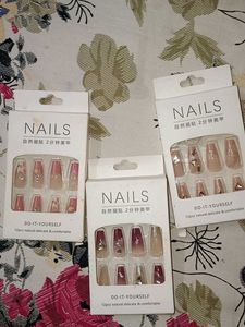 3 Sets of Press-On Nails