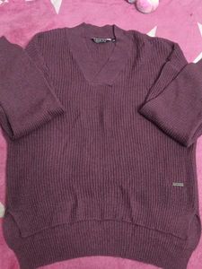 Cozy V-Neck Knit Sweater