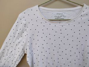 White Polka-dot T-shirt