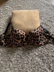 Leopard Print Strapless Bra