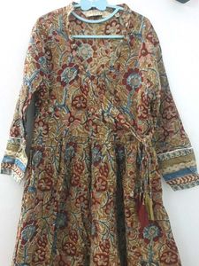 Kalamkari handblock Printed Cotton Maxi