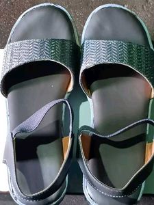 grey Wedge Sandals