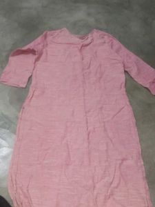 Pink Embroidered Kurta