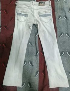 Men's Grey and white jeans set
