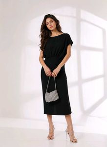 Sparkly Black Fig Dress