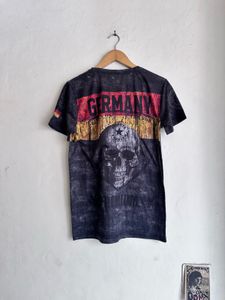 Men's Skull &amp; Germany Flag Graphic T-Shirt