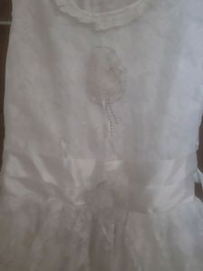 Beautiful white gown dress for girls