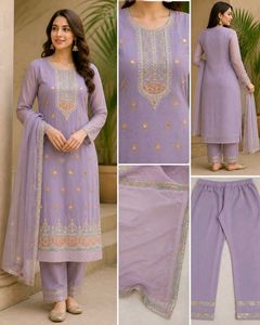 Lavender Kurta Set