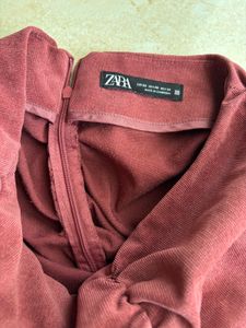 ZARA Ruched Mini Skirt