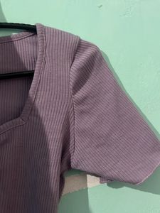 Lavender Crop Top