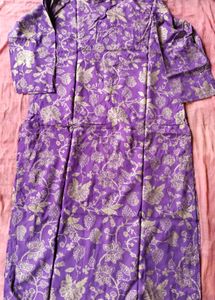 women purple kurti