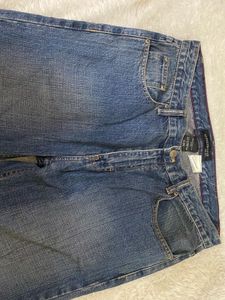 Unisex Blue Wash Denim Jeans