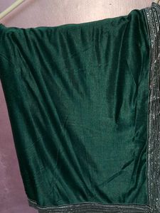 2 New Elegant Green And Pink Saree with Border
