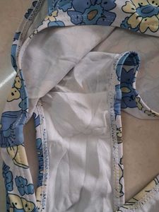 M Blue Floral Bikini Set