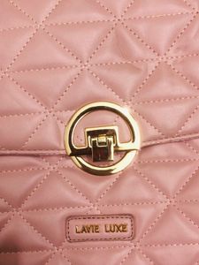 Chic Quilted Pink Shoulder Bag