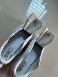 Puma White Platform Sneakers