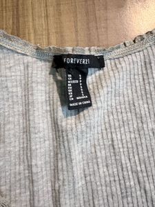 Forever 21 Ribbed Long Sleeve Top