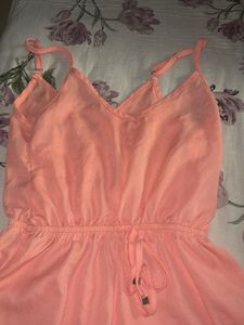 Coral Wrap Top