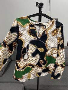 Stylish Printed Long Sleeve Top