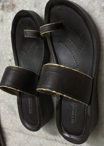 Aerowalk Brown Toe Loop Sandals
