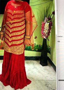 Red kurthi set