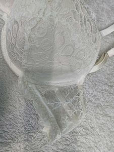 White,🇦🇮 Lace pedded, 🇲🇾 ❄️ Bra