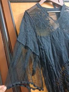 Elegant Black Lace Kurta