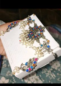 Ethnic Peacock Choker Necklace Set