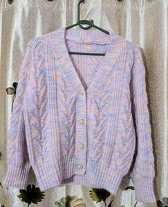 Pastel Pearl Button Cardigan