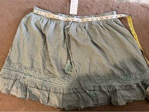 Boho Lace Trimmed Skirt (plus size can be altered)