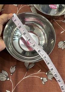 Stainless Steel Serving Bowls &amp; Glasses Set combo