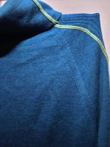 Blue Turtleneck Sweater