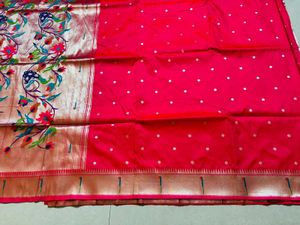 Trendy new muniya paithani Saree