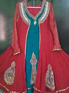 Beautiful Red long frock