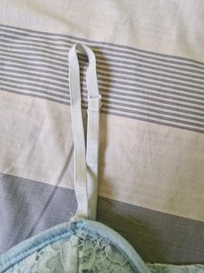 Light Blue Lace Bralette Top