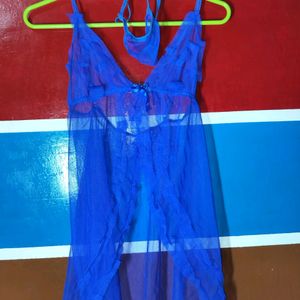 Blue Nighty Set For Women