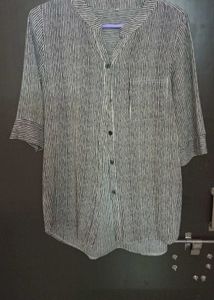 Stylish Striped Button-Up Shirt