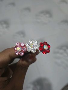 Sparkling Flower Rhinestone hair accessory Set