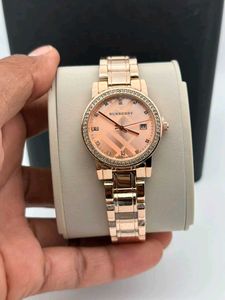 Elegant Rose Gold Burberry Watch