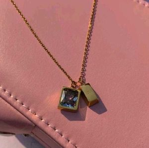 Gold Bar Antiturnish Pendant