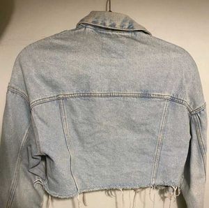 Zara Cropped Denim Jacket