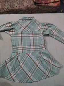 Cute Plaid Shirt Dress Set