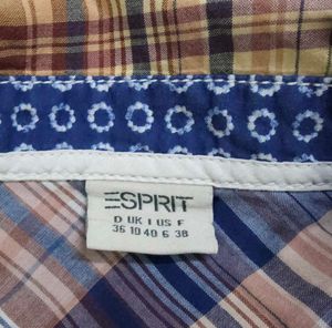 Esprit Long-Sleeve Multi-Color Plaid Shirt