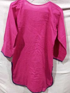 Pink Cotton Kurti